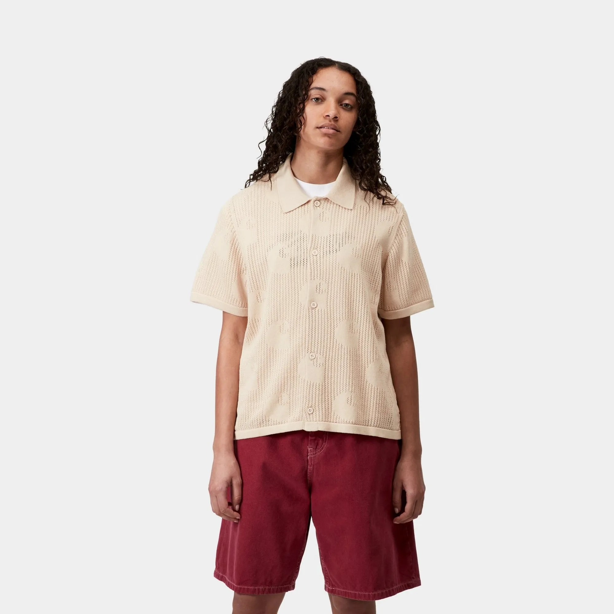 Women's Temple Knit Shirt | Fleur De Sel Carhartt WIP