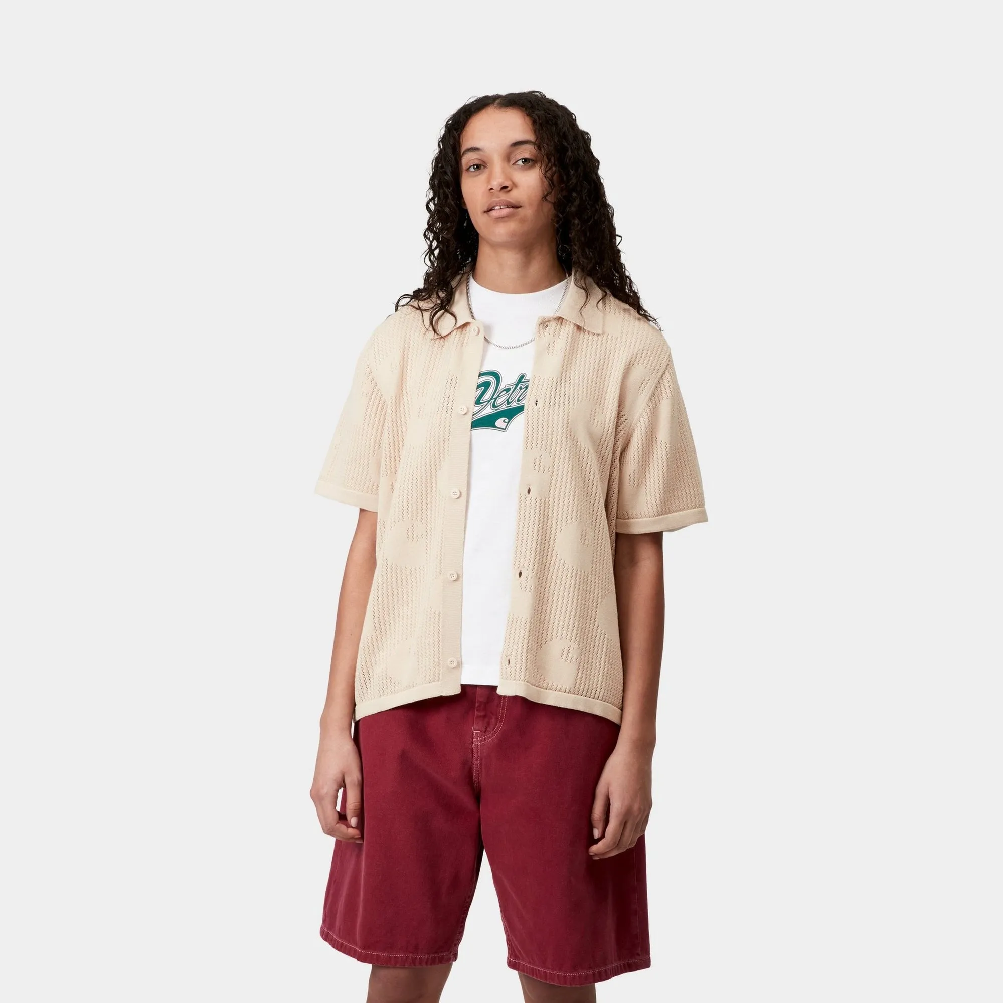 Women's Temple Knit Shirt | Fleur De Sel Carhartt WIP