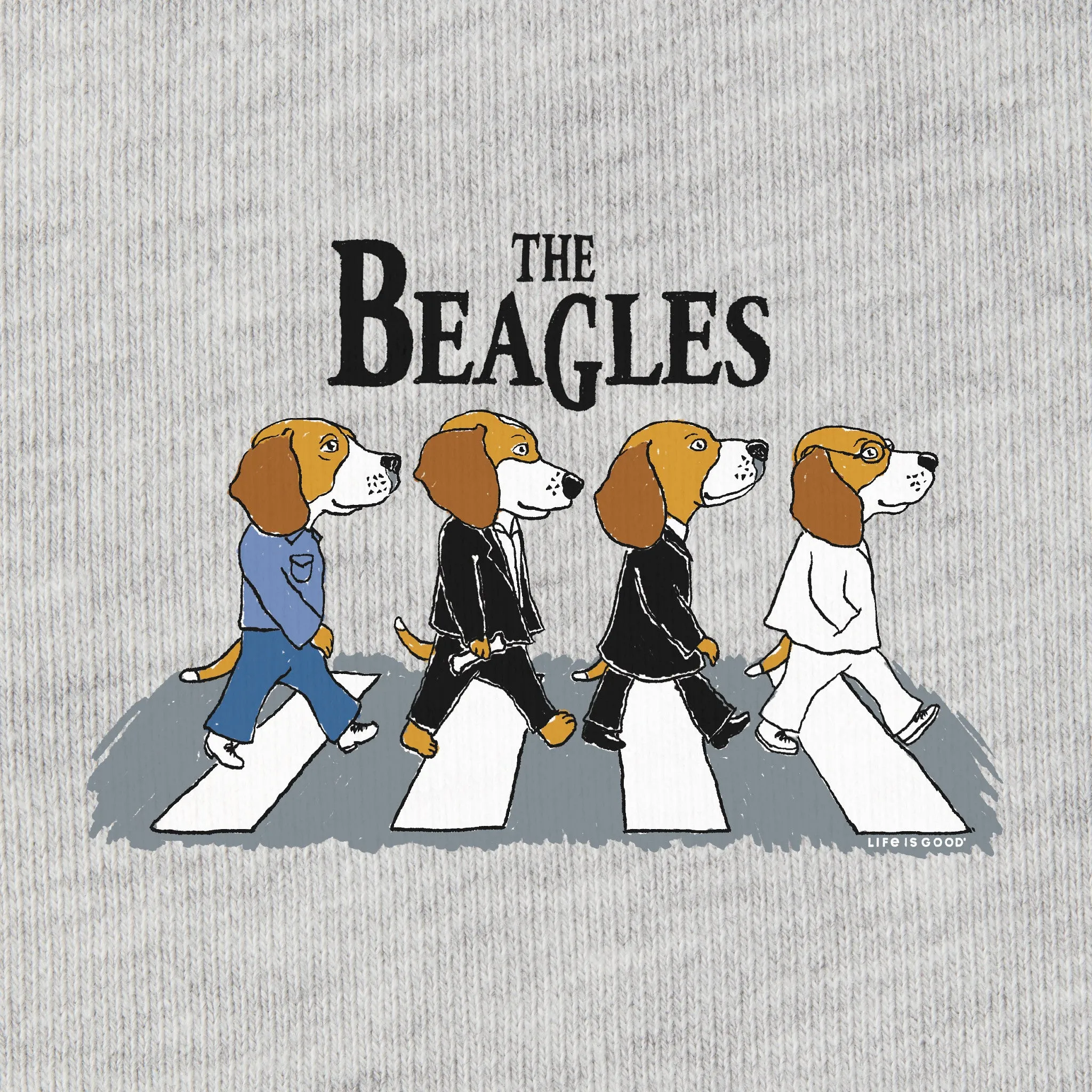 Women's The Beagles Simply True Fleece Crew LIFE IS GOOD