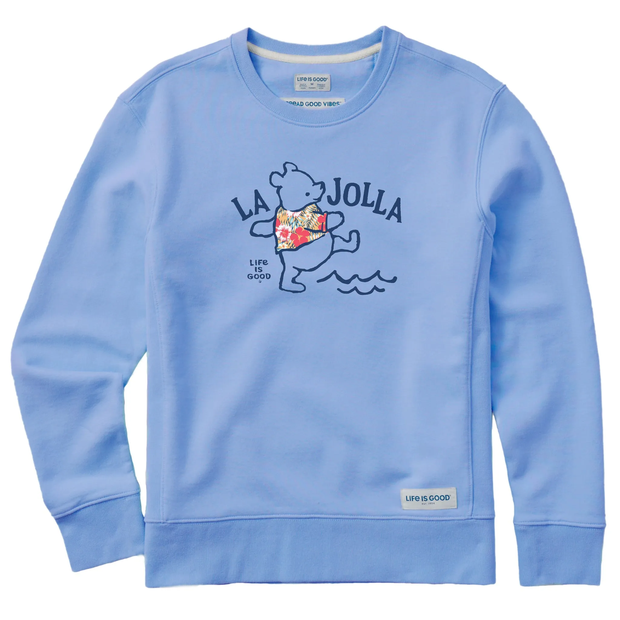 Women's Tie Dye Winnie La Jolla Simply True Crew LIFE IS GOOD
