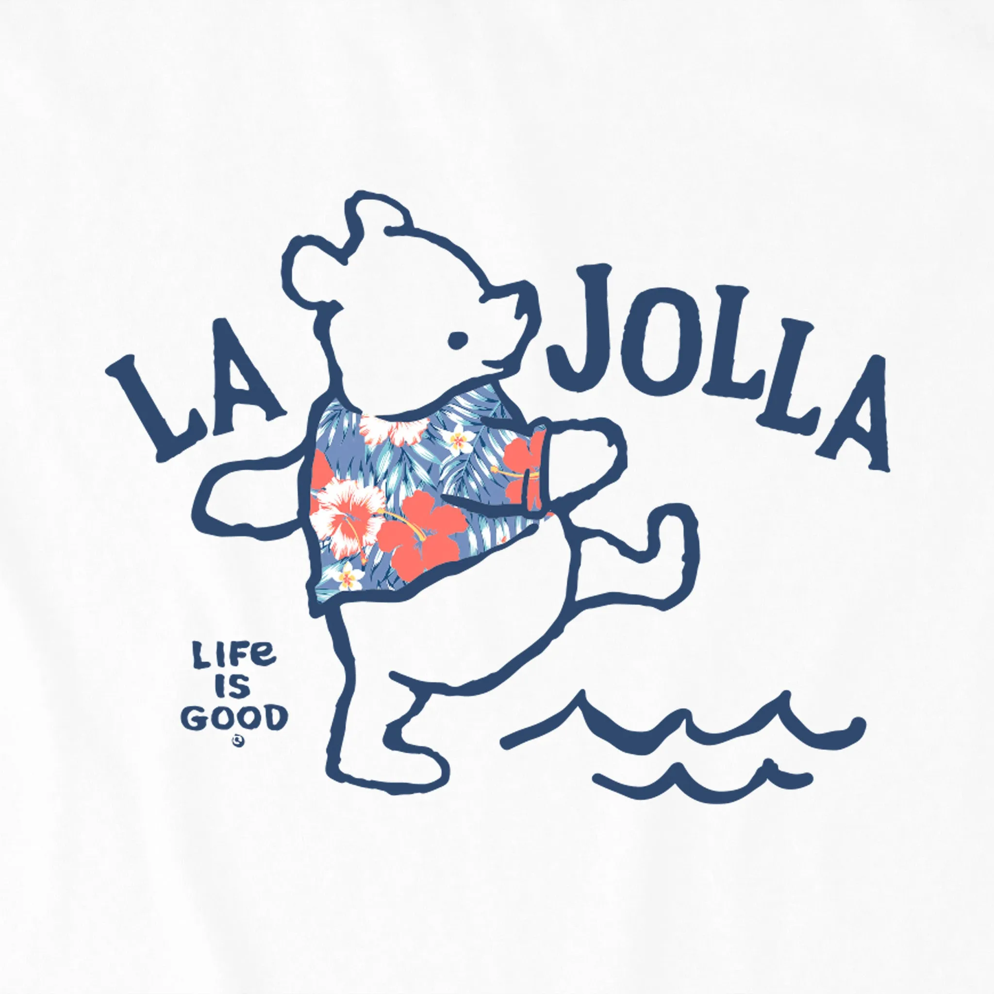 Women's Tie Dye Winnie La Jolla Simply True Crew LIFE IS GOOD