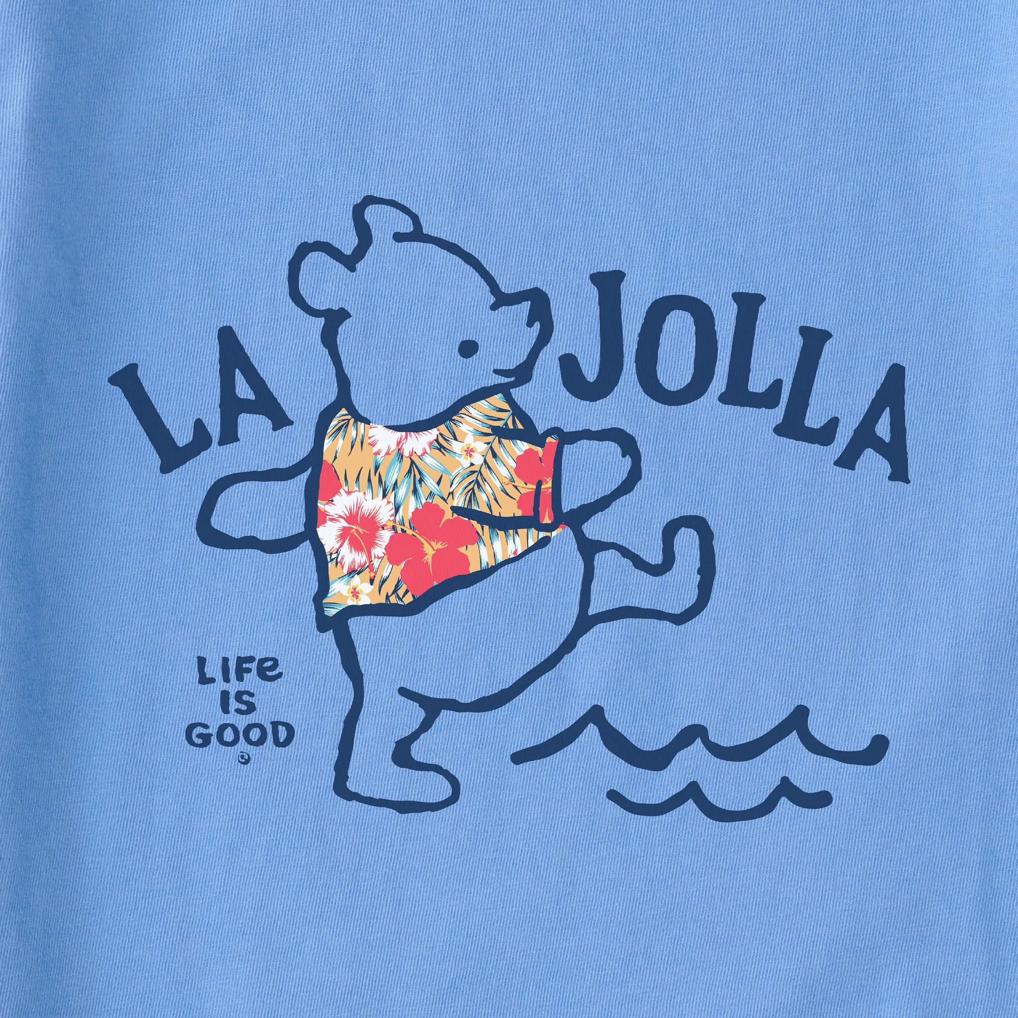Women's Tie Dye Winnie La Jolla Simply True Crew LIFE IS GOOD