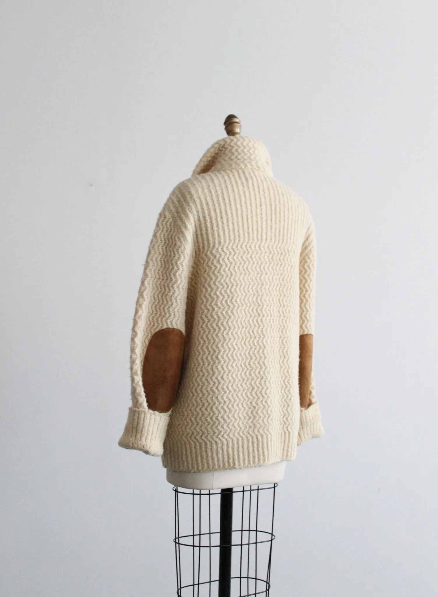 wool fisherman cardigan 1919 Vintage