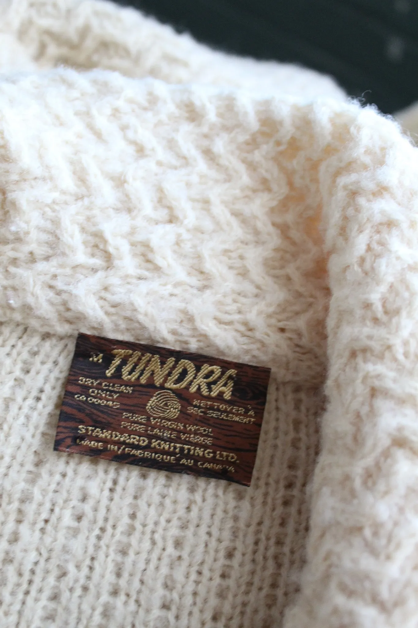wool fisherman cardigan 1919 Vintage