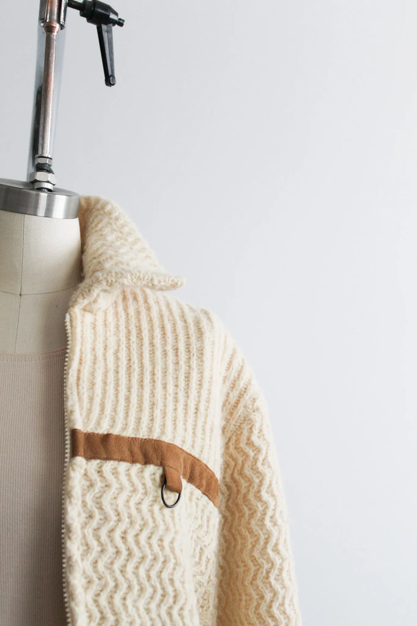 wool fisherman cardigan 1919 Vintage