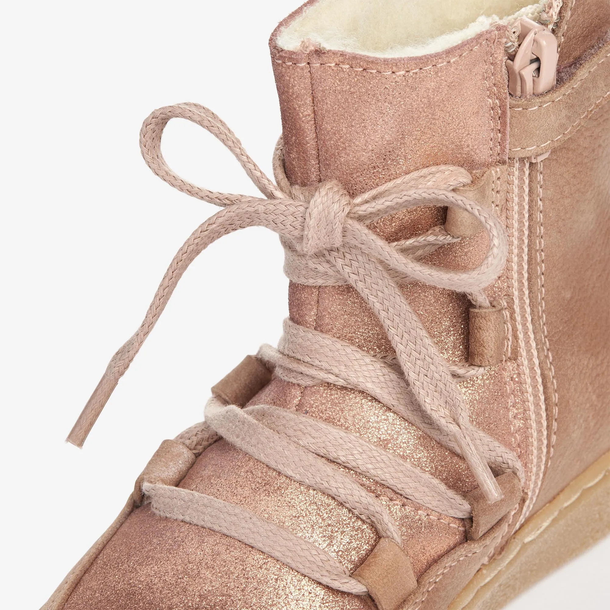 Woolie Tex Lace Shine - rose dawn Wheat