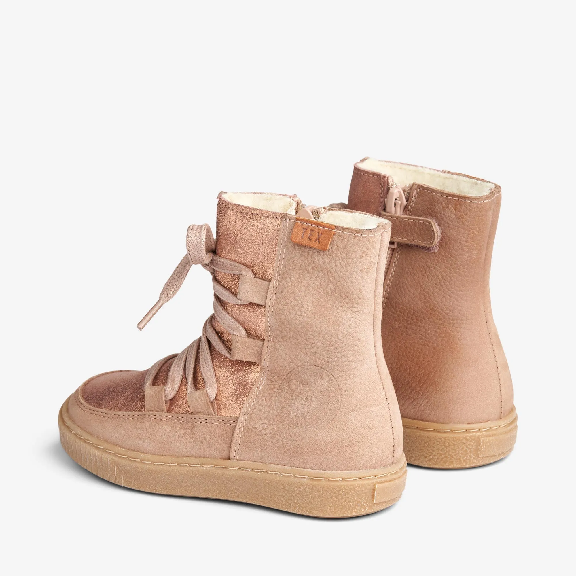 Woolie Tex Lace Shine - rose dawn Wheat